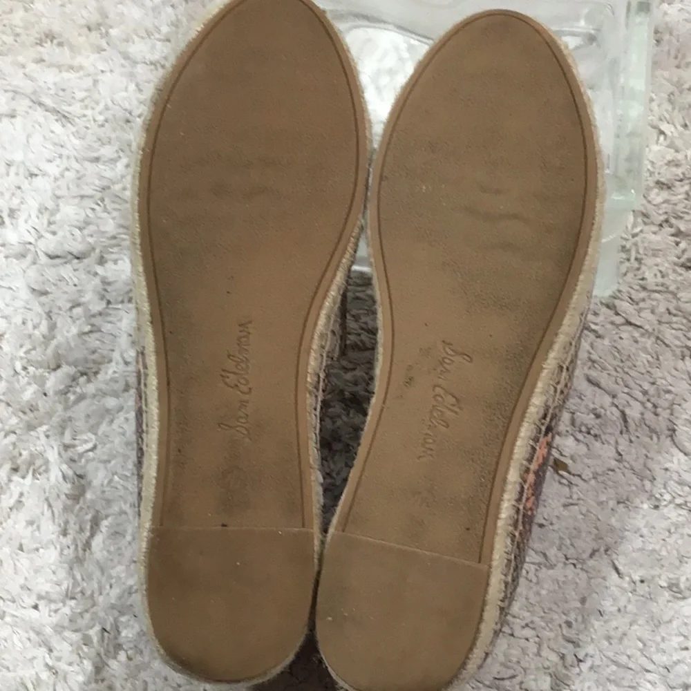 Sam Edelman leather snakeskin espadrilles 7.5